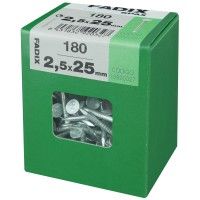 Prego Cabeça Plana 2,5x25mm L 180un Prego Cabeça Plana 2,5x25mm L 180un