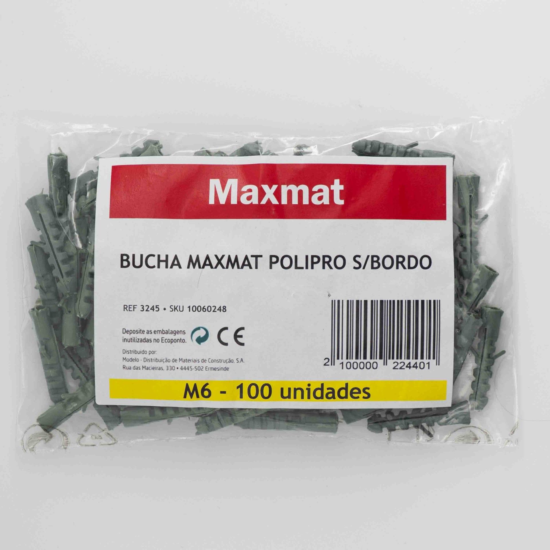 Bucha Maxmat Polipropileno M6 Sc.100