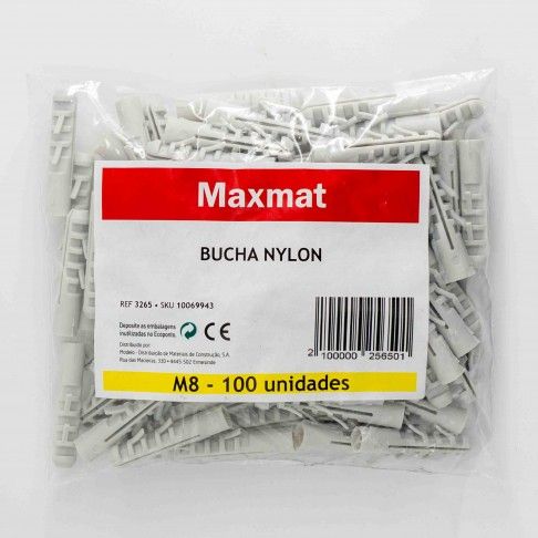Bucha Maxmat Nylon 8mm Sc.100 Bucha Maxmat Nylon 8mm Sc.100