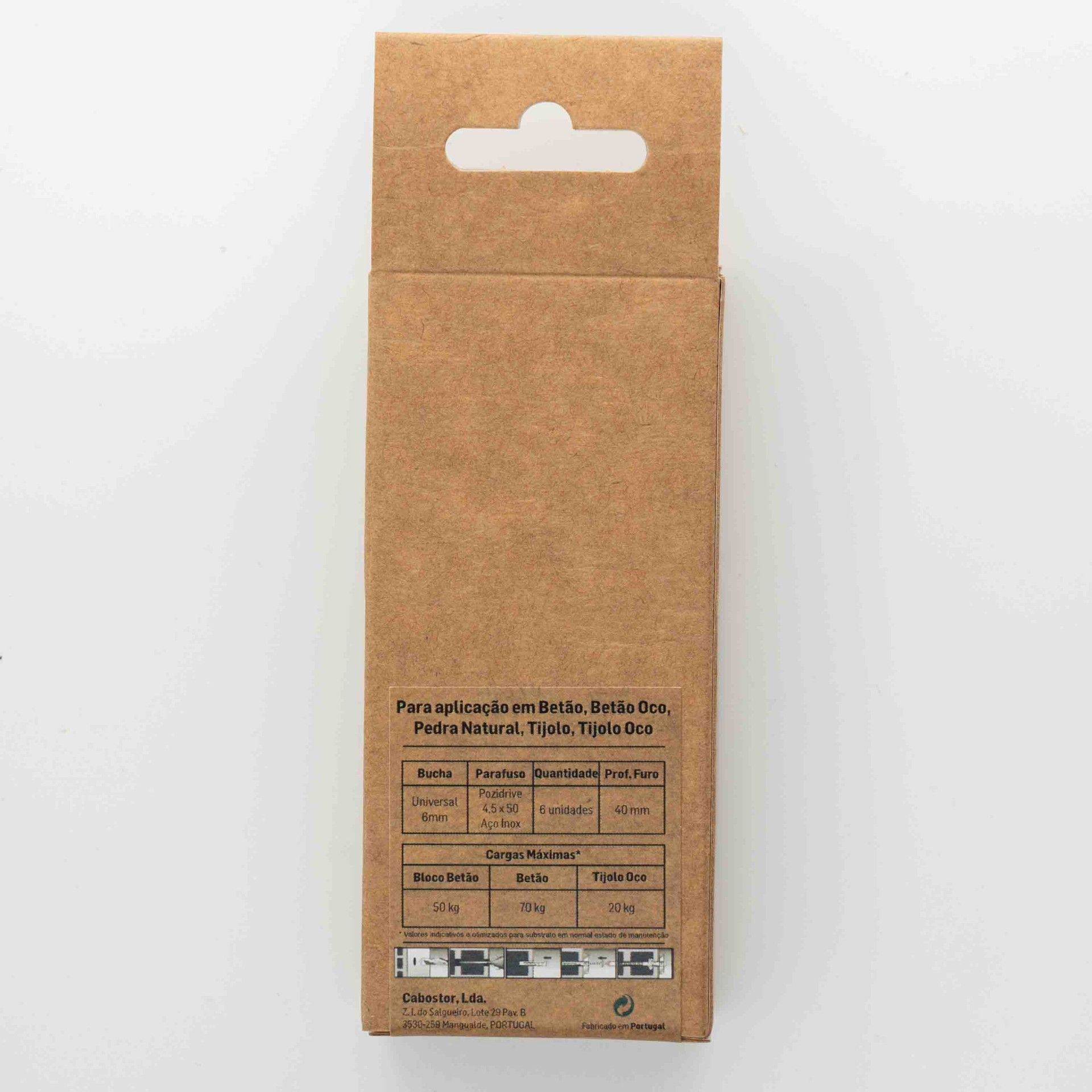 Bucha Universal 6 Com Parafuso Inox 4,5x40 Bl6