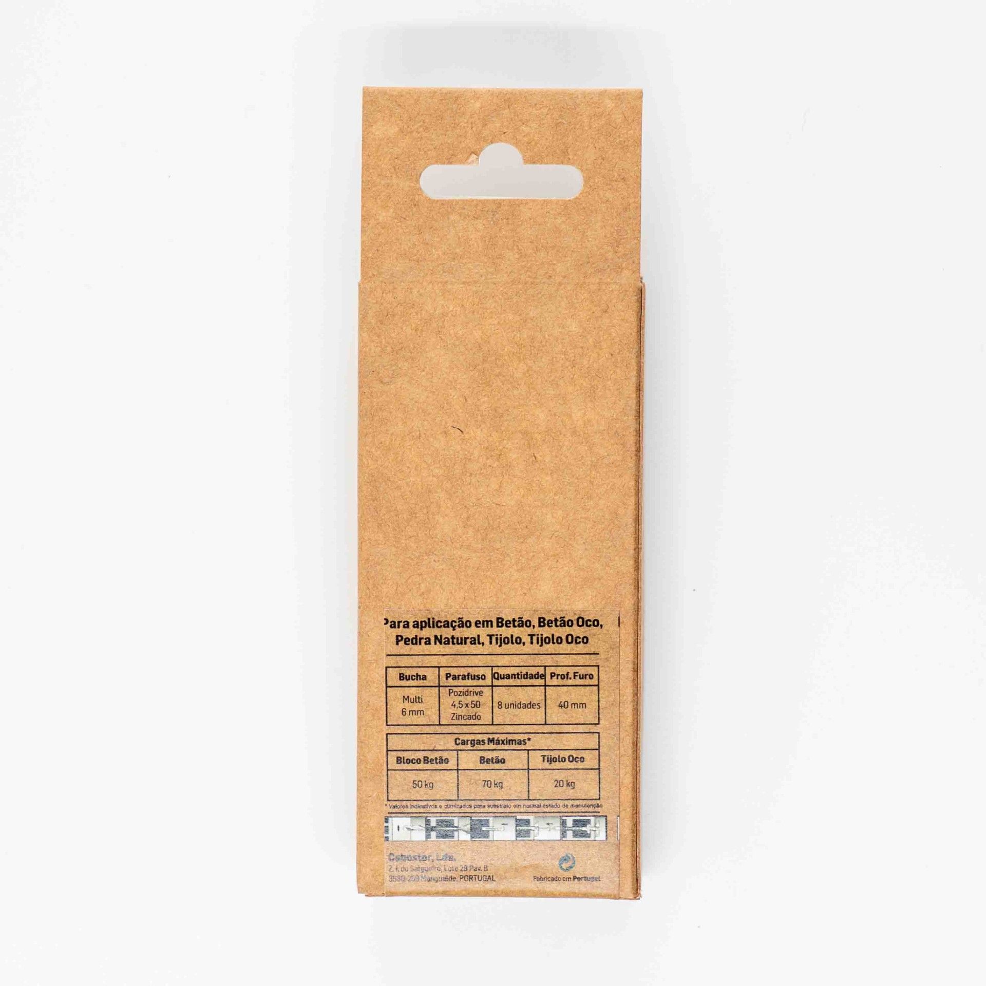 Bucha Tijolo 6mm Com Parafuso 4,5x50 Bl8