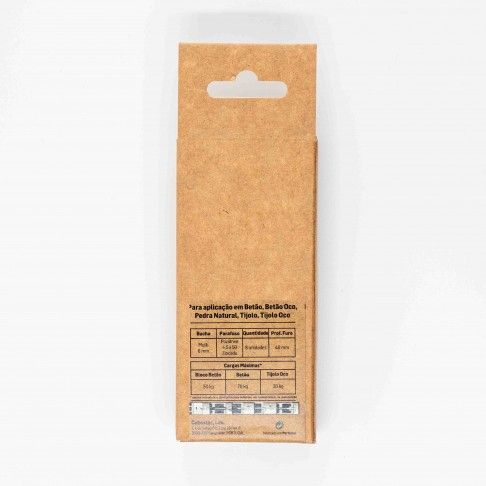 Bucha Tijolo 6mm Com Parafuso 4,5x50 Bl8 Bucha Tijolo 6mm Com Parafuso 4,5x50 Bl8