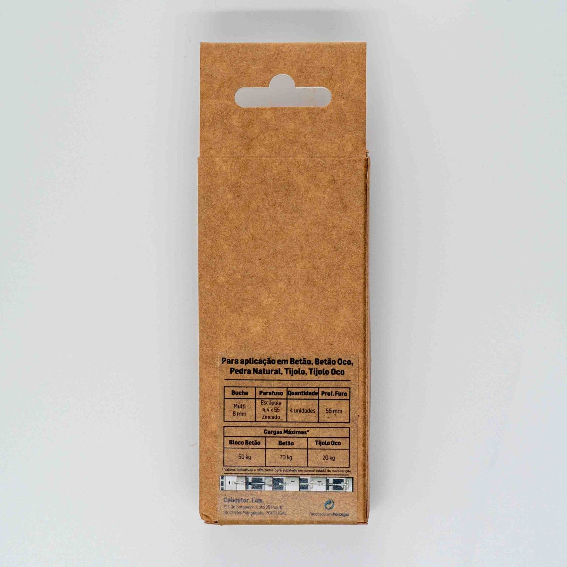 Bucha Tijolo 8mm C/Escápula 4,4x55 Bl4