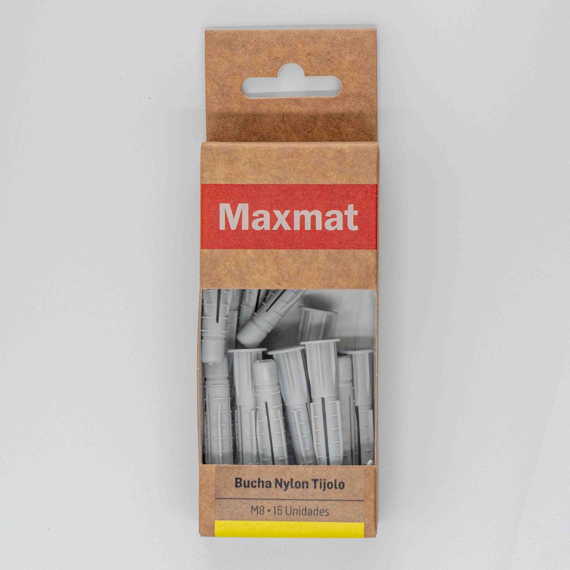 Bucha Nylon Tijolo M8 Bl15