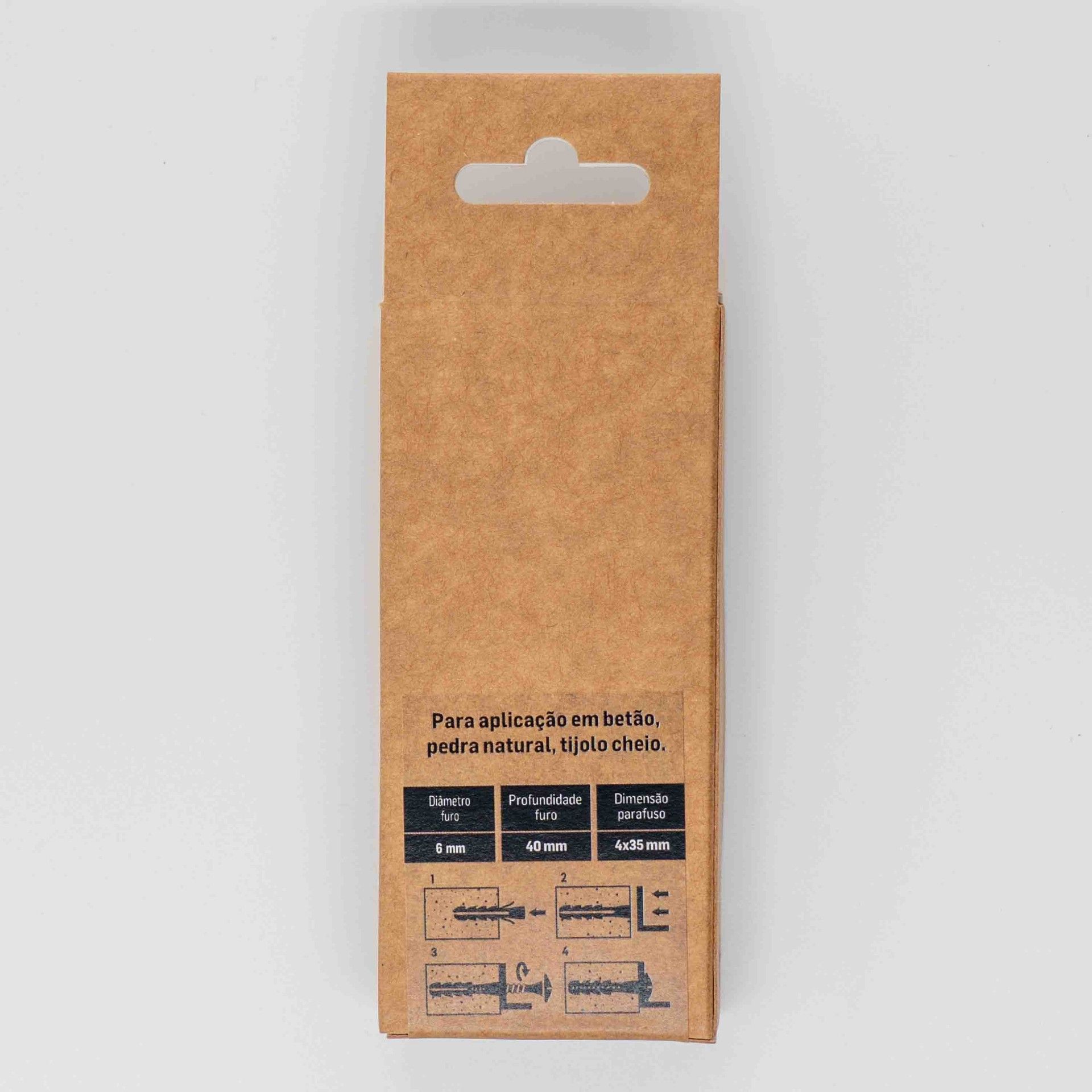 Bucha Nylon S/Bordo M6 C/Pf+Broca Bl15