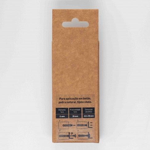 Bucha Nylon S/Bordo M5 C/Pf 3,5x30 Bl15