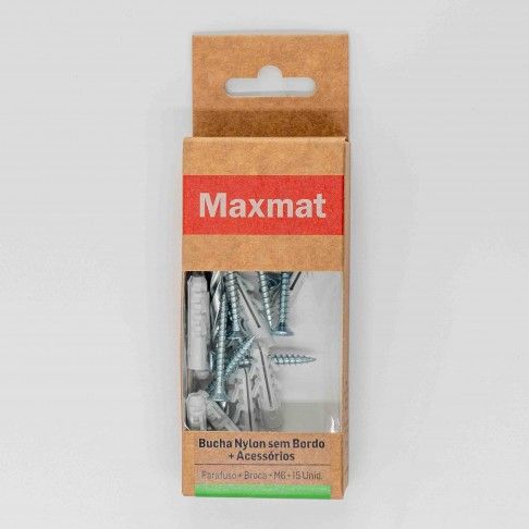 Bucha Nylon S/Bordo M6 C/Pf+Broca Bl15