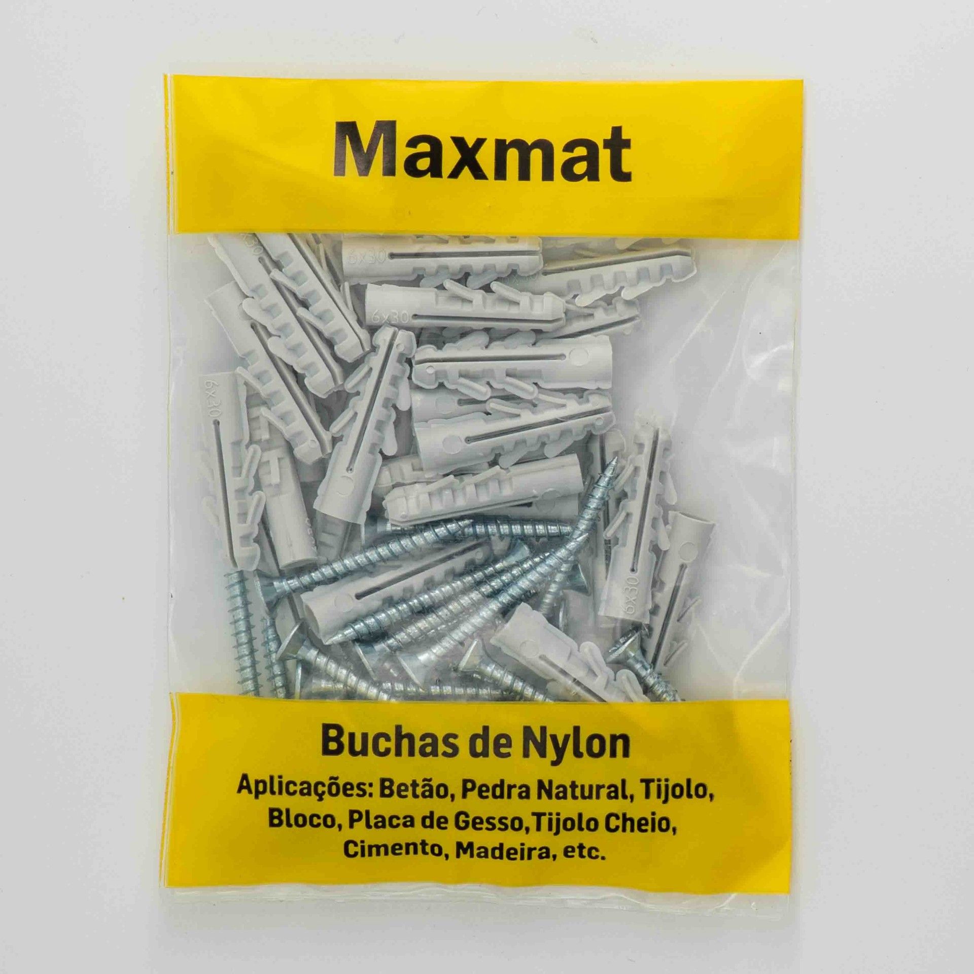 Bucha Nylon S/Bordo M6 C/Pf 4,5x50 Sc30