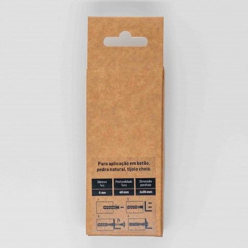 Bucha Nylon S/Bordo M6 C/Pf+Broca Bl15