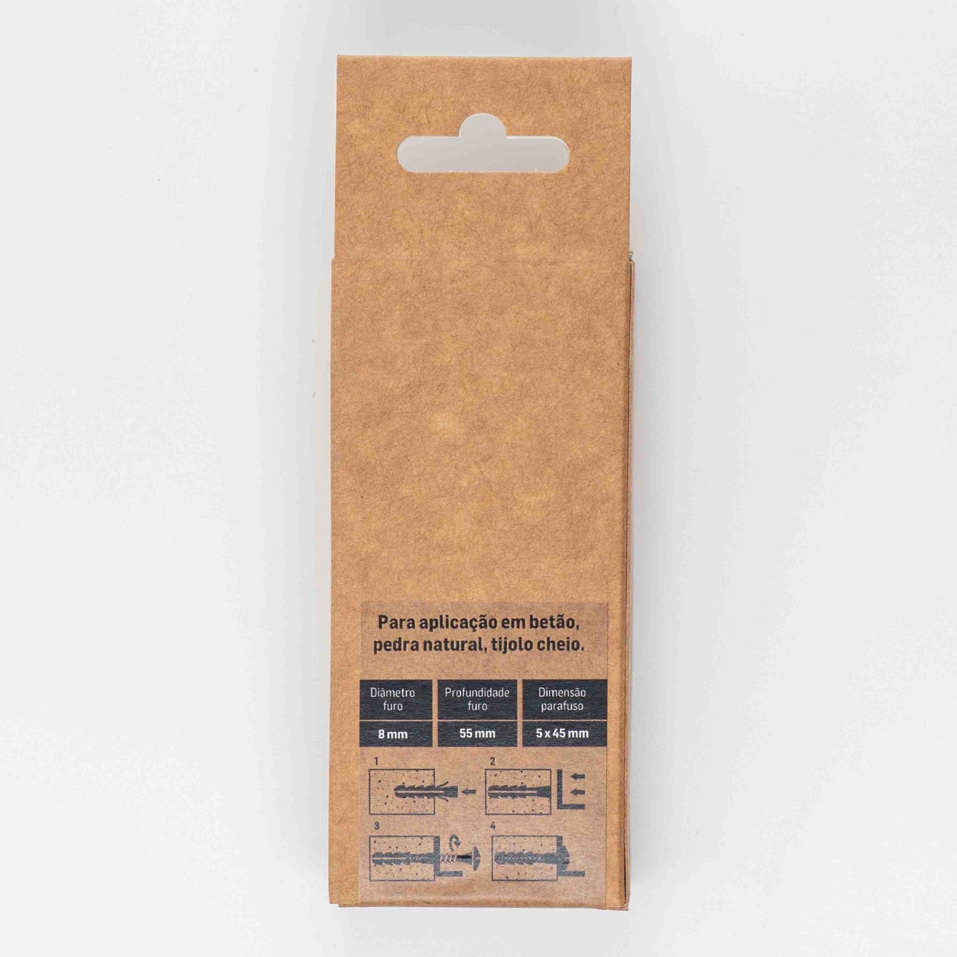 Bucha Nylon S/Bordo M8 C/Pf 5x45 Bl15