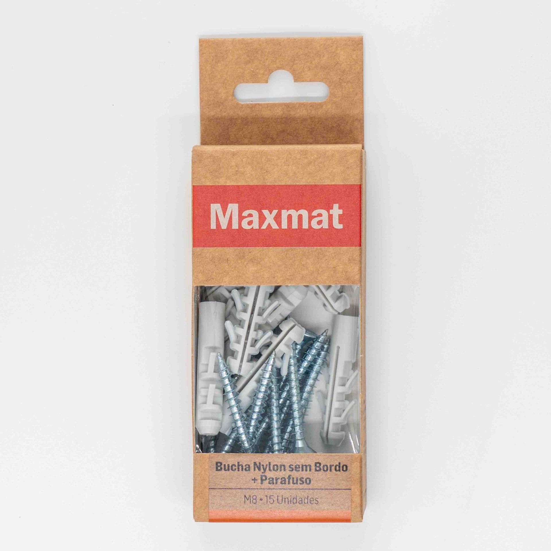 Bucha Nylon S/Bordo M8 C/Pf 5x45 Bl15