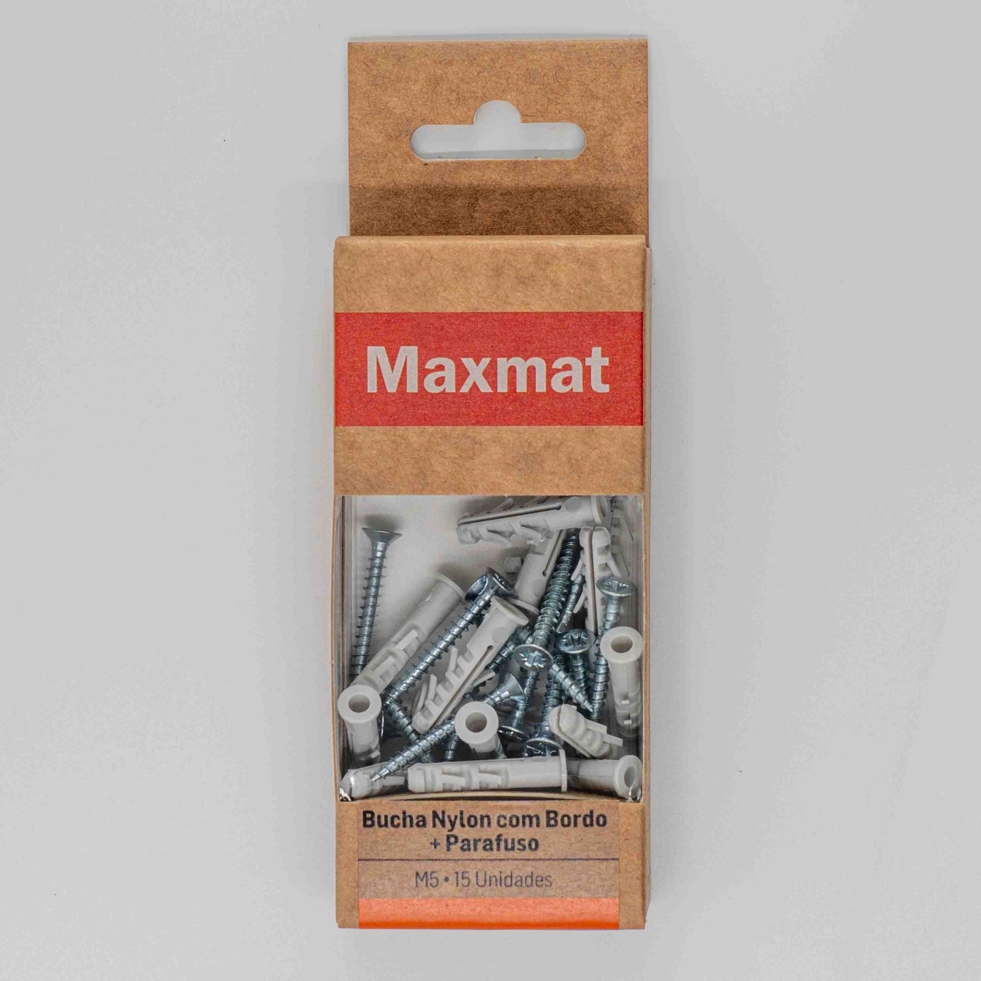 Bucha Nylon C/Bordo M5 C/Pf 3,5x30 Bl15