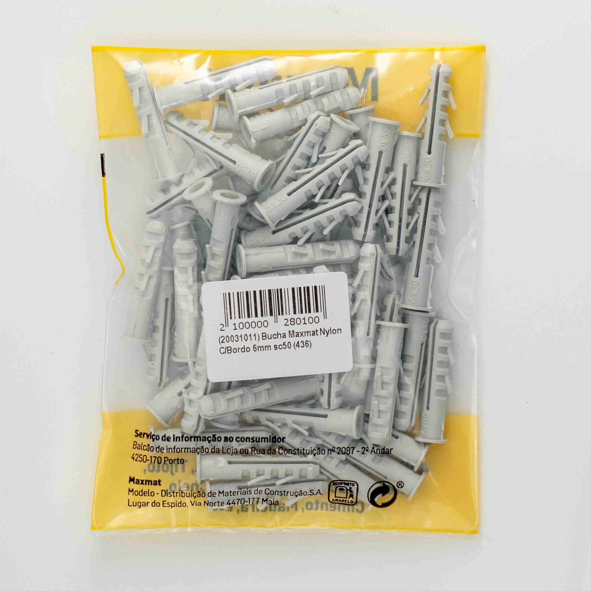 Bucha Nylon C/Bordo M6 Sc50