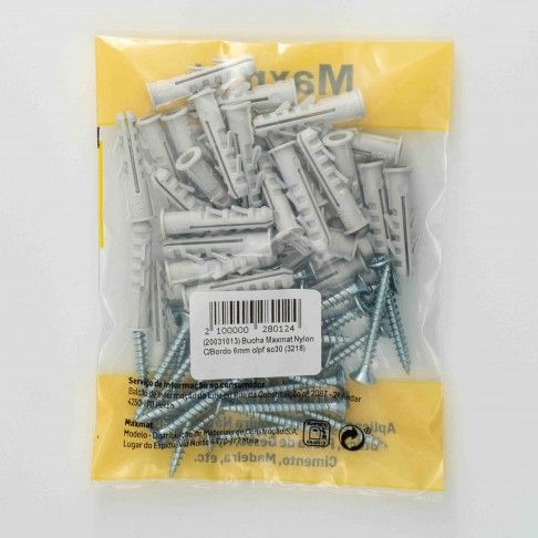 Bucha Nylon C/Bordo M6 C/Pf 4x35 Sc30 Bucha Nylon C/Bordo M6 C/Pf 4x35 Sc30