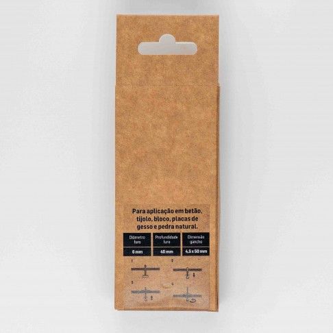 Bucha Nylon Tijolo M6 C/Ganc 4,5x50 Bl10 Bucha Nylon Tijolo M6 C/Ganc 4,5x50 Bl10