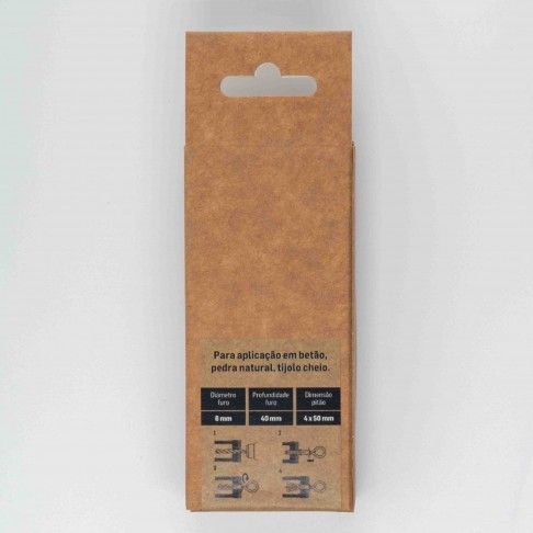 Bucha Nylon Tijolo M6 C/Pitão 4x50 Bl10 Bucha Nylon Tijolo M6 C/Pitão 4x50 Bl10