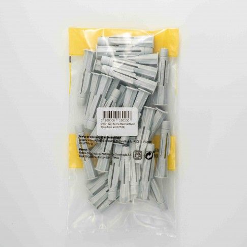 Bucha Nylon Tijolo M8 Sc30 Bucha Nylon Tijolo M8 Sc30