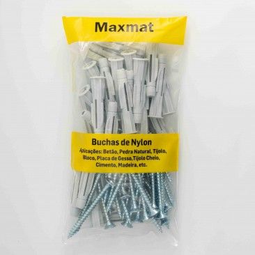 Bucha Nylon Tijolo M8 C/Pf 5x60 Sc30