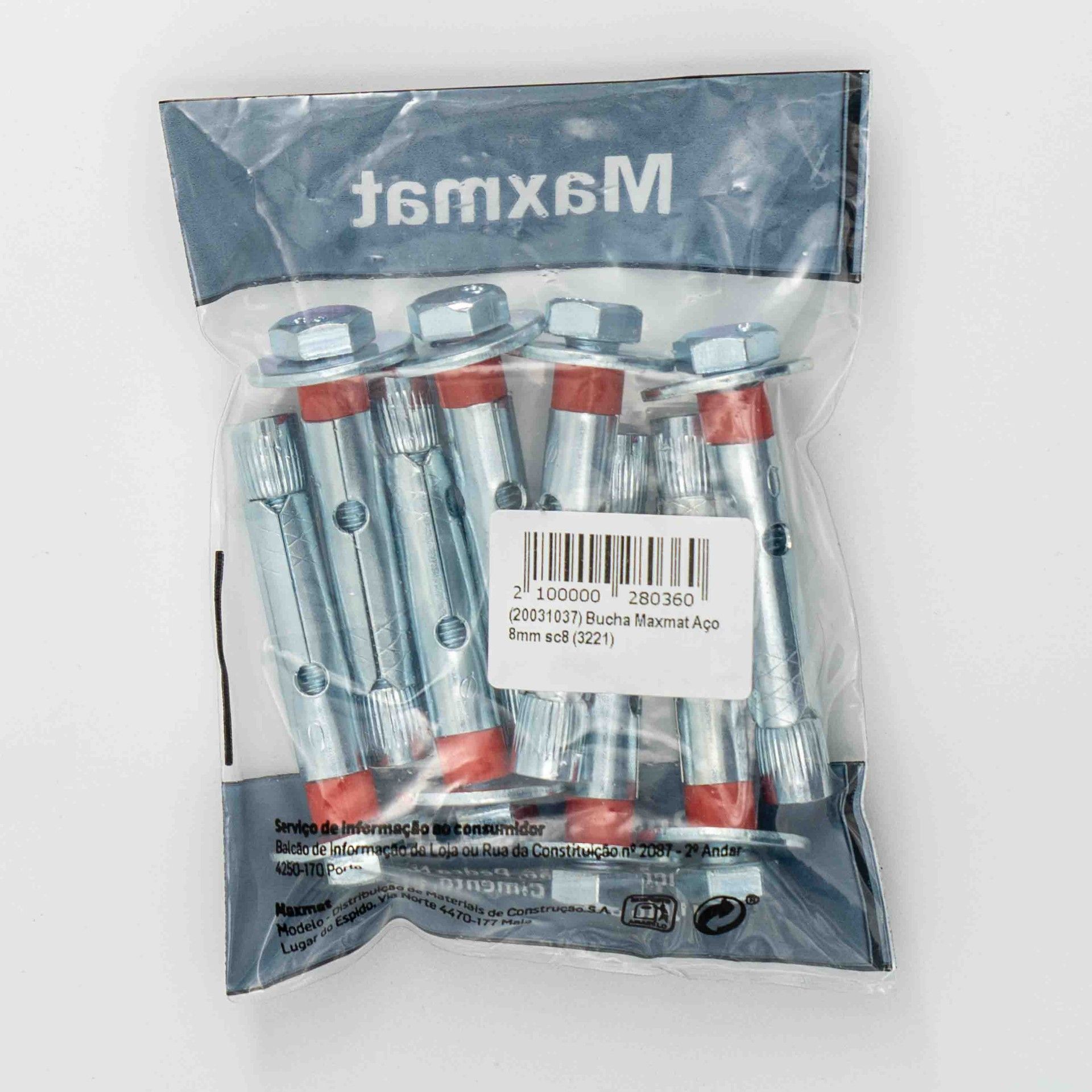 Bucha Aço CH M8x60 C/Pf Sc8