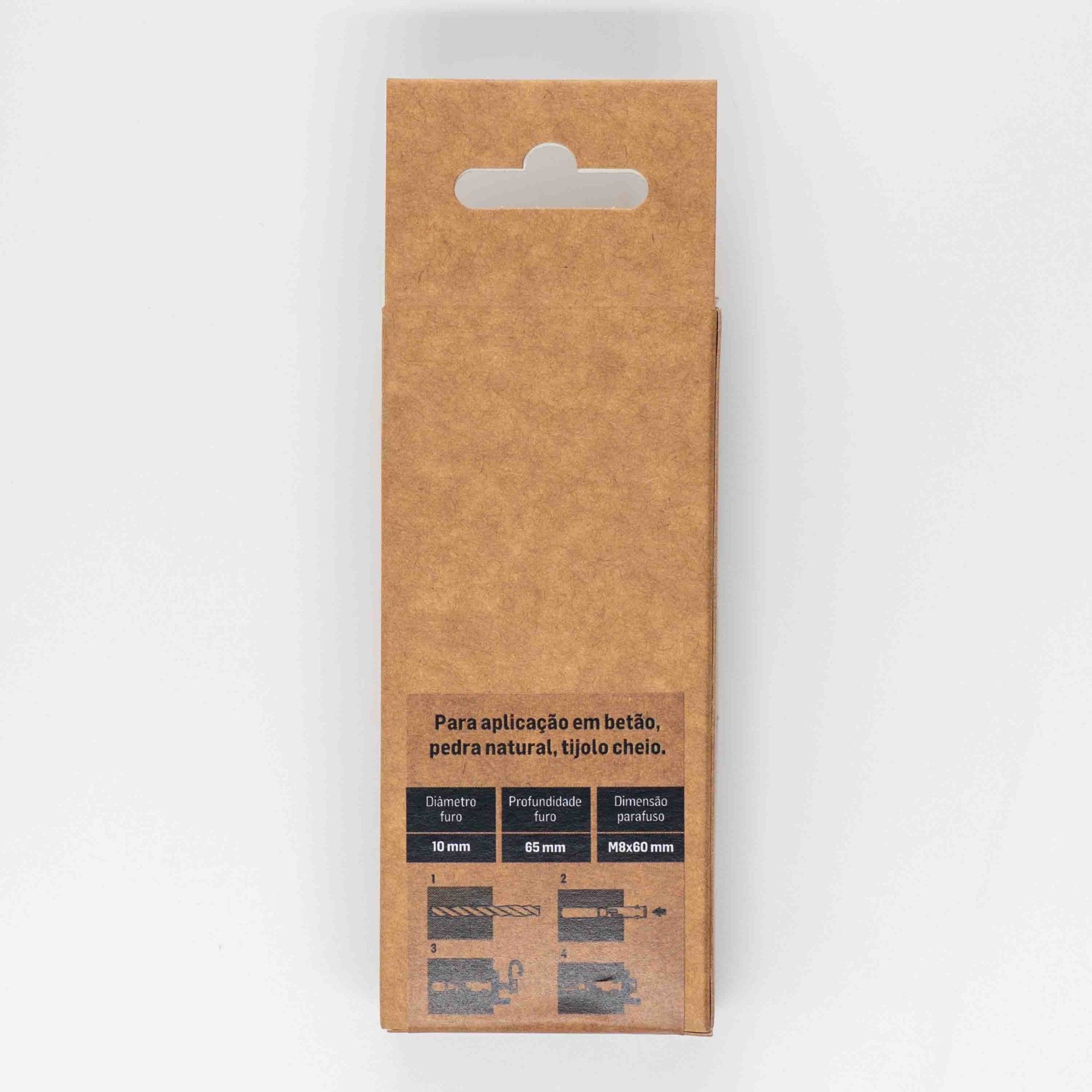 Bucha Aço CH M8x60 C/Pf Bl4