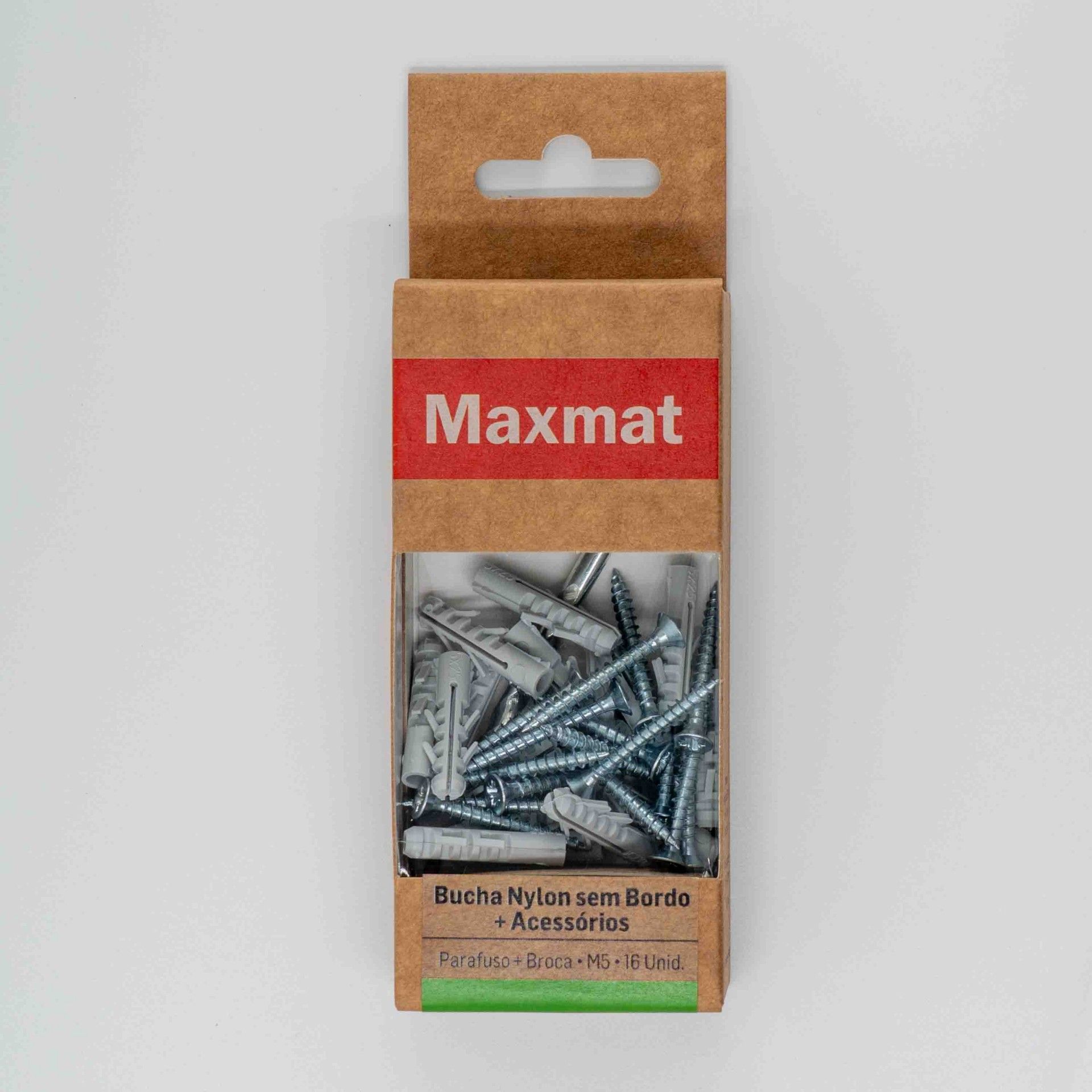 Bucha Nylon 5mm com Parafuso + Broca