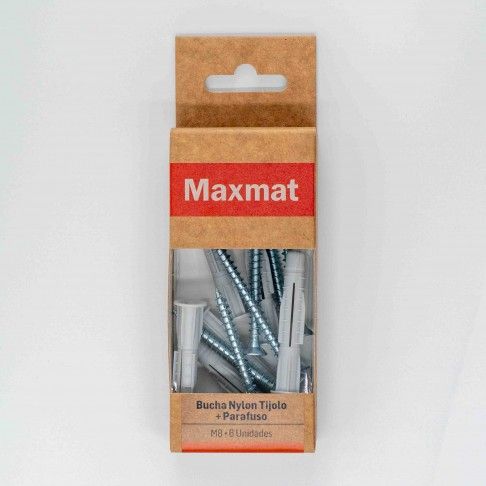 BUCHA NYLON TIJOLO COM PARAFUSO BUCHA NYLON TIJOLO COM PARAFUSO