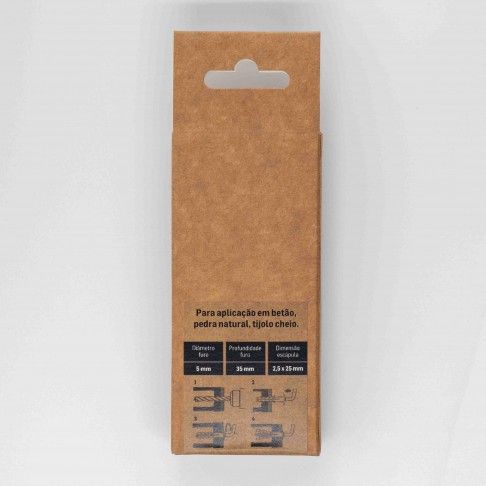 Bucha Nylon 5mm c/ escapula Bucha Nylon 5mm c/ escapula
