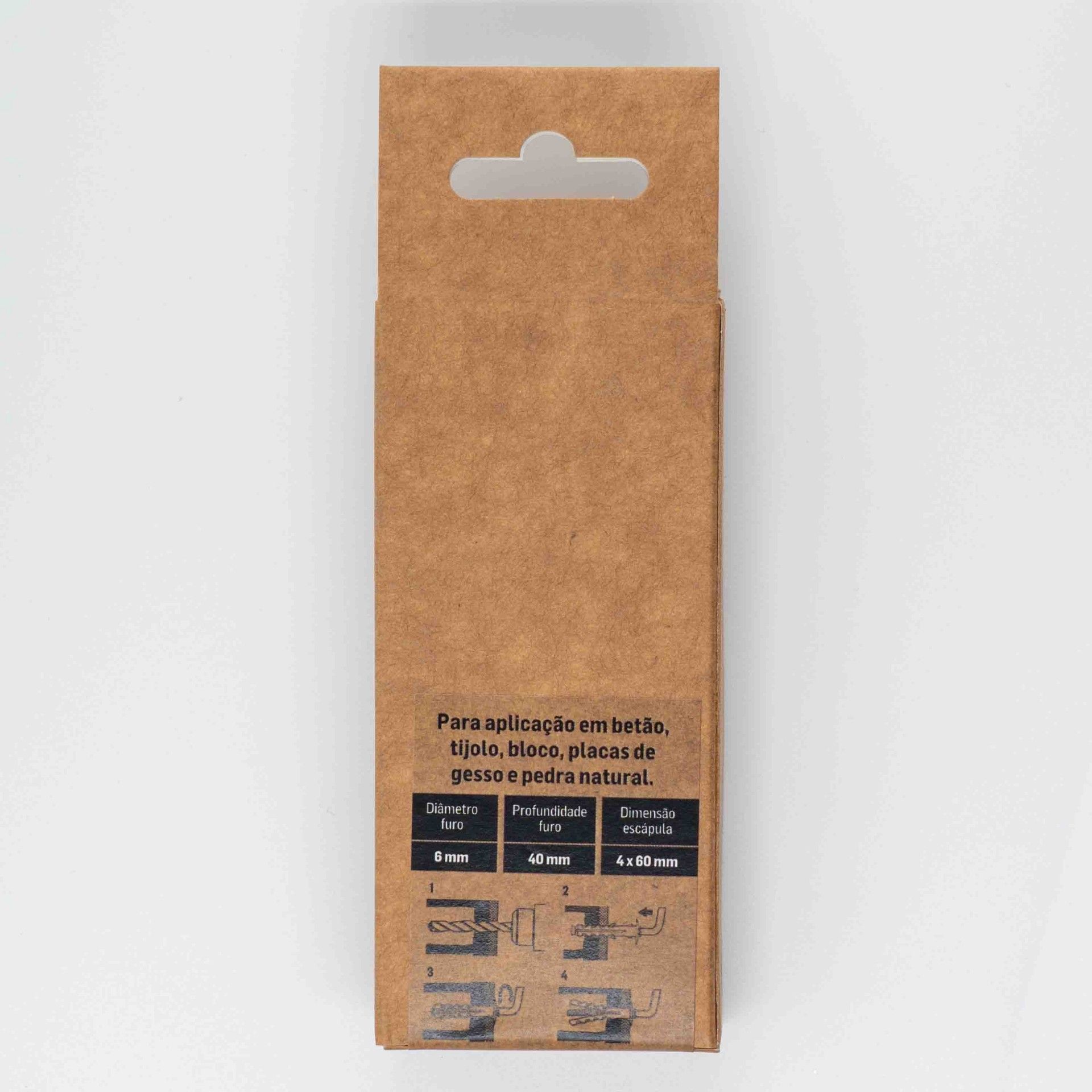 Bucha Nylon Tijolo 6mm com escápula