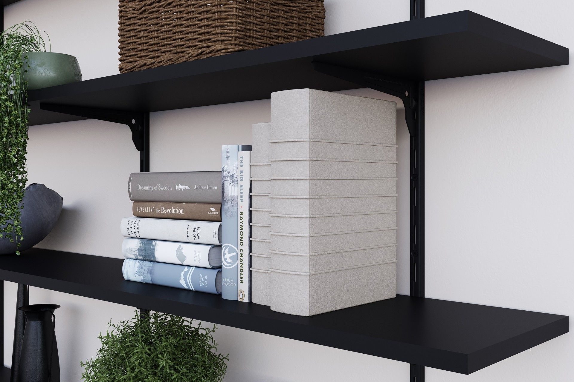 Suporte Simples Preto 20cm