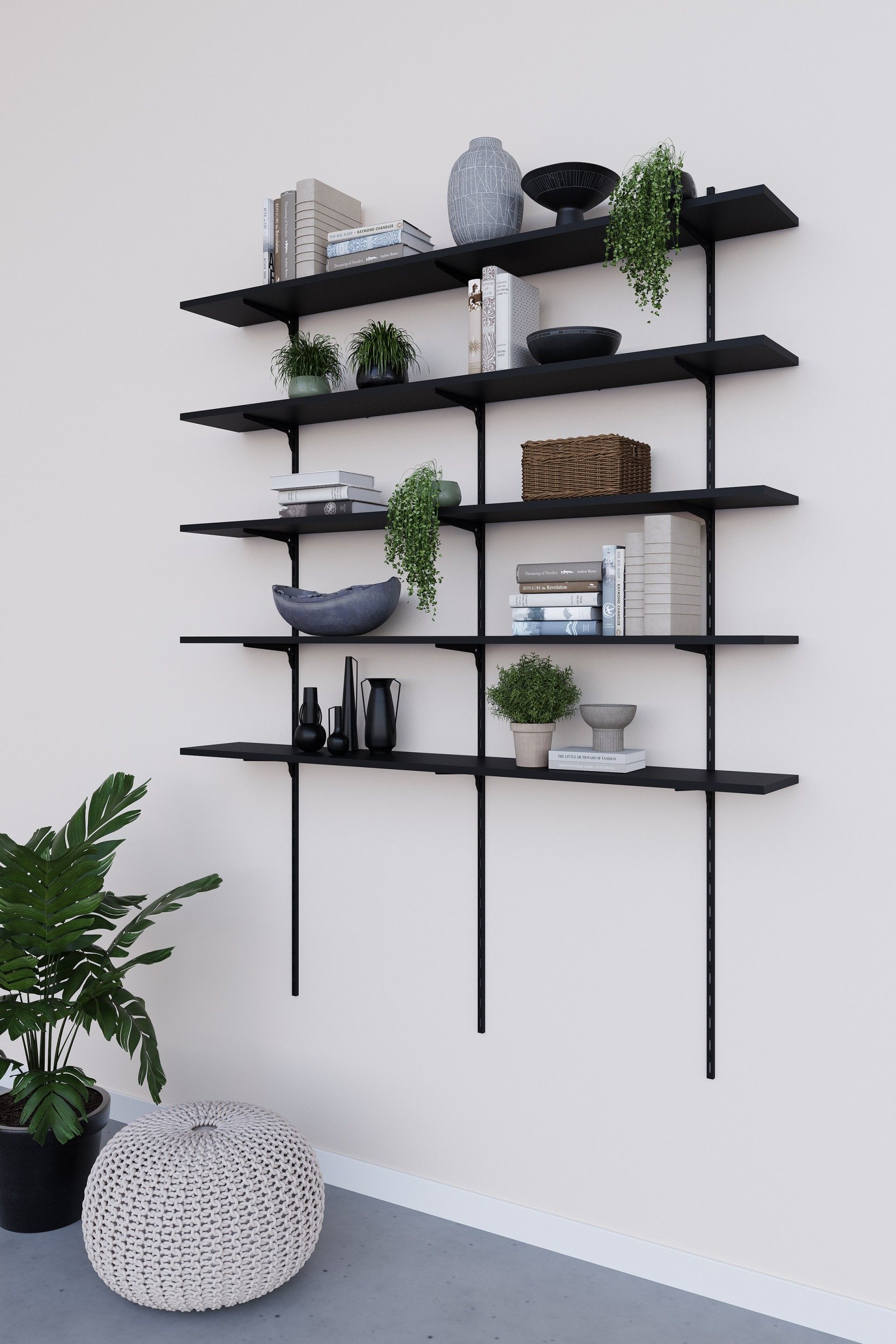 Suporte Simples Preto 20cm