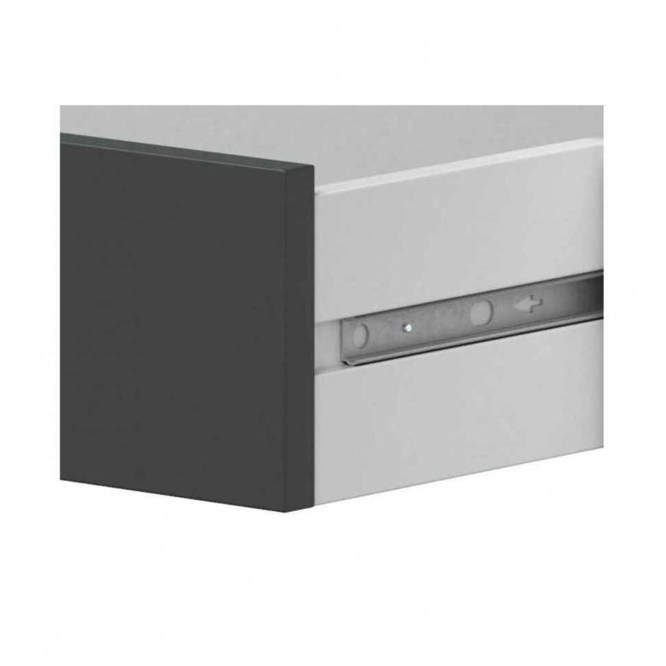 Aparador Brooklin 74x154x41cm Carvalho/ Cinza
