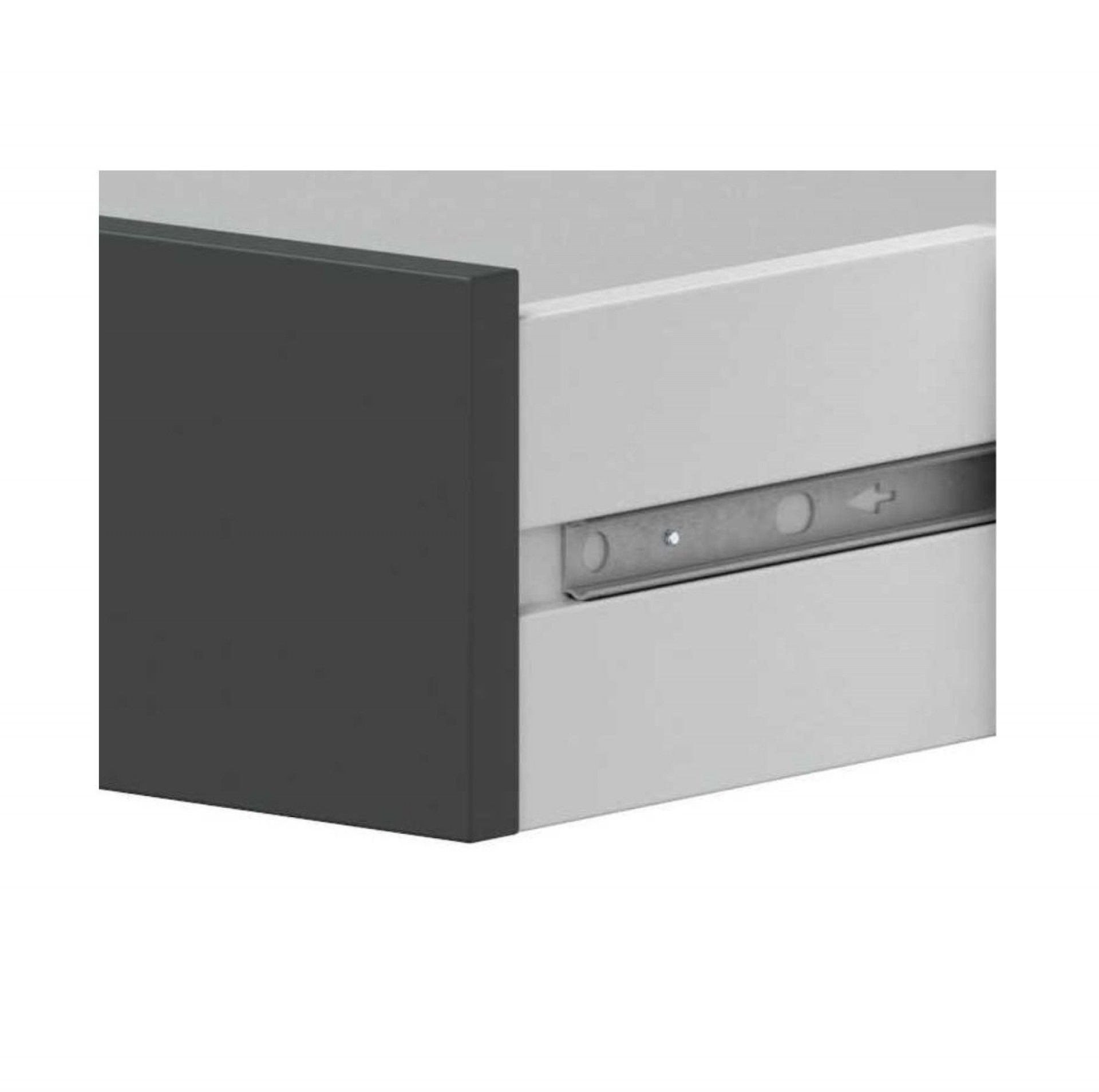 Aparador Brooklin 74x154x41cm Carvalho/ Cinza