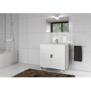 MVEL KUBO 80CM BRANCO C/LAVATRIO