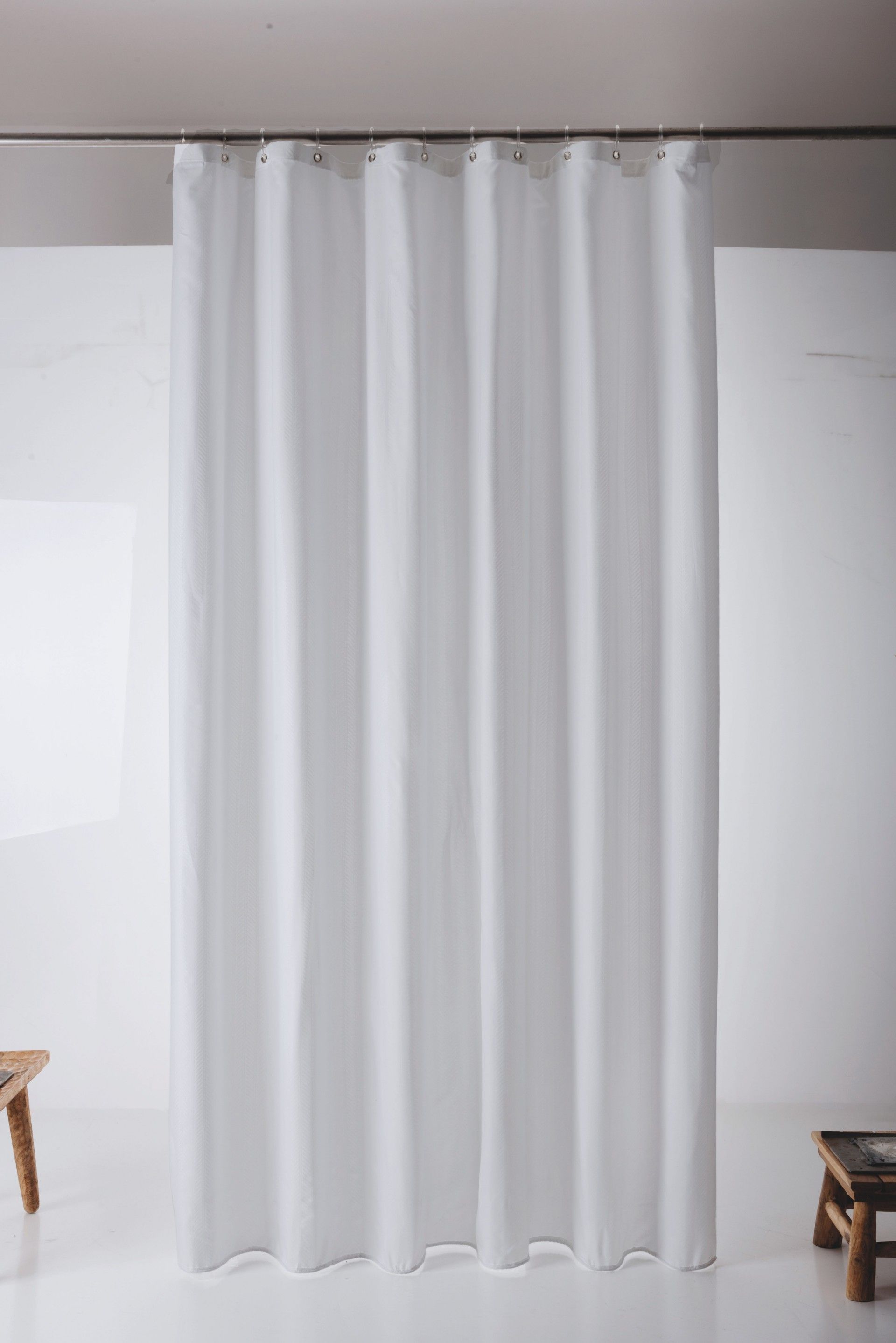 Cortina Espiga 180x200cm Branca