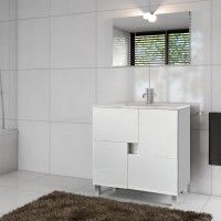 MÓVEL KUBO 80CM BRANCO C/LAVATÓRIO MÓVEL KUBO 80CM BRANCO C/LAVATÓRIO