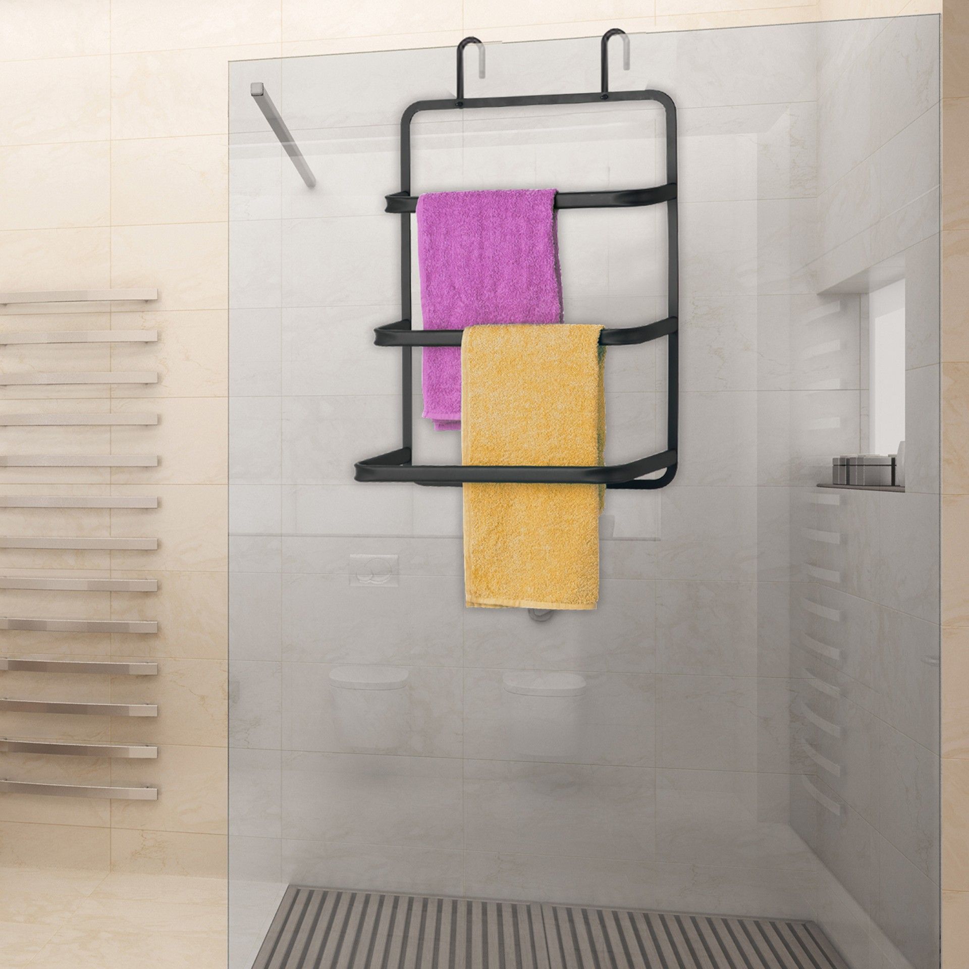 TOALHEIRO P/PORTA PRETO