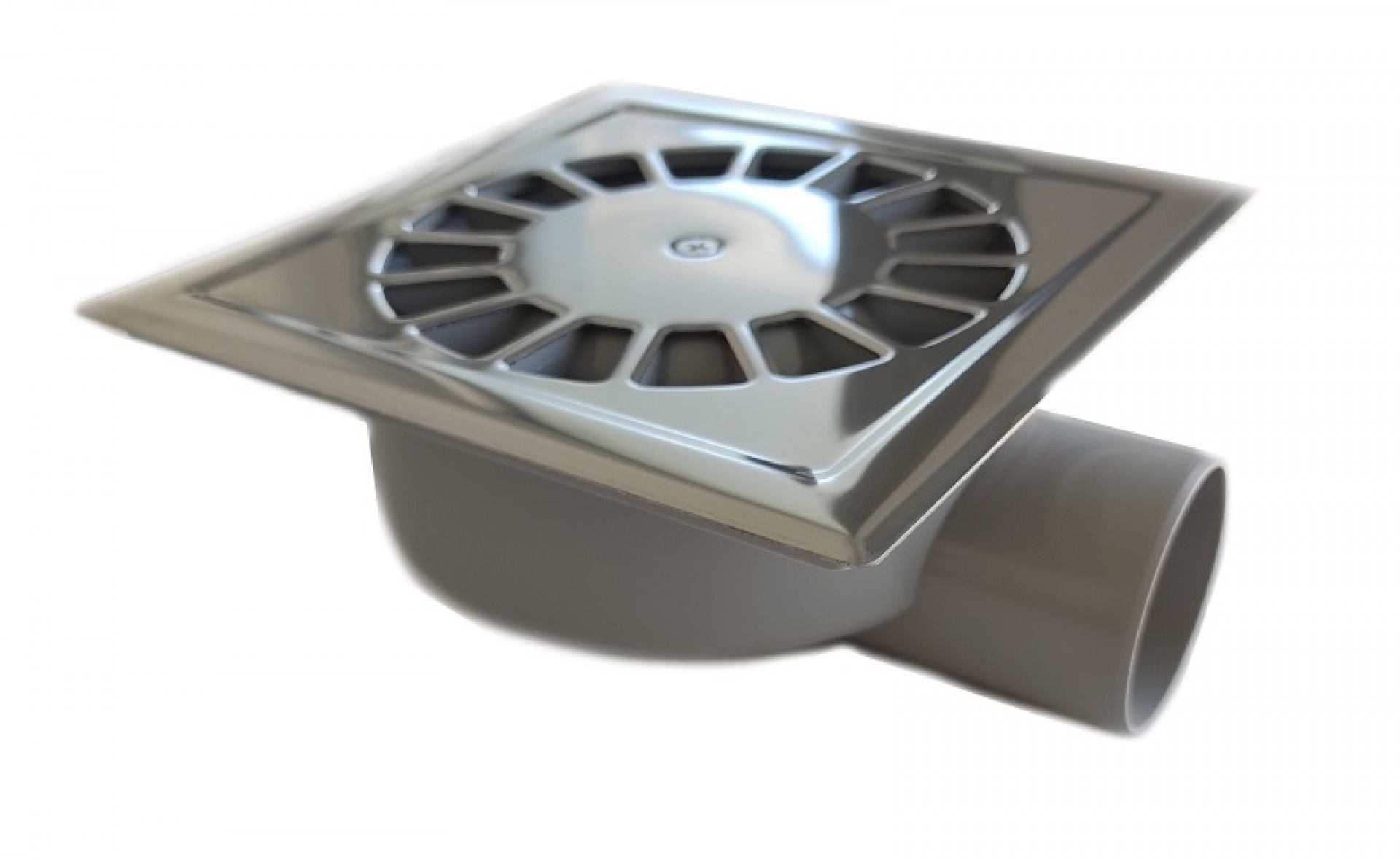 Ralo P/Pavimento 15x15 Com Grelha Inox Orientável