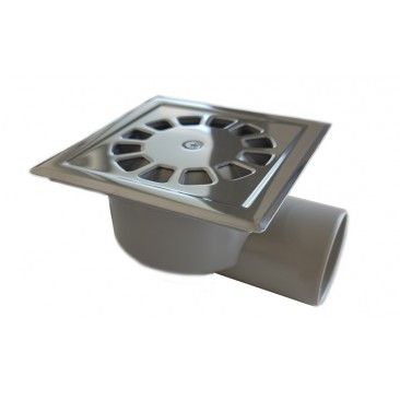 Ralo P/Pavimento 10x10 Com Grelha Inox Orientvel