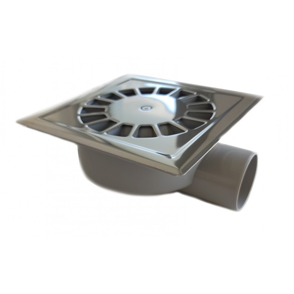 Ralo P/Pavimento 15x15 Com Grelha Inox Orient�vel