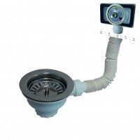 Válvula Lava Louça Ø115 Cesta C/Respiro Anti-Inundação Redondo Válvula Lava Louça Ø115 Cesta C/Respiro Anti-Inundação Redondo