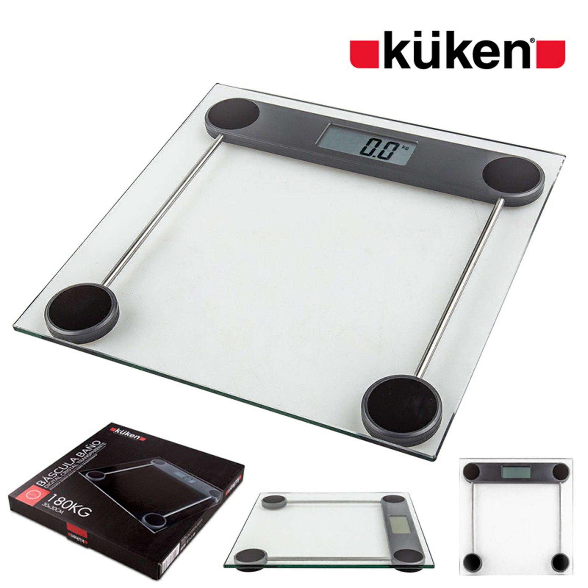 Balança Wc Digital 30x30cm Vidro