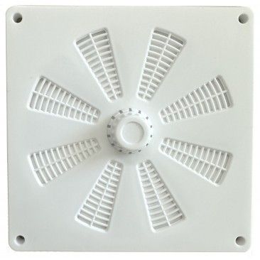 Grelha De Ventilao Giratria 12x12cm