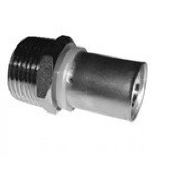 Casquilho Macho Cromado Multicamada 25x3/4