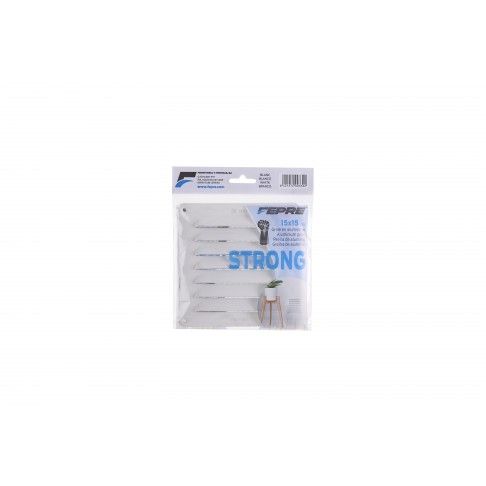 Grelha Strong C/Mosqueteiro 15x15cm Branca Grelha Strong C/Mosqueteiro 15x15cm Branca