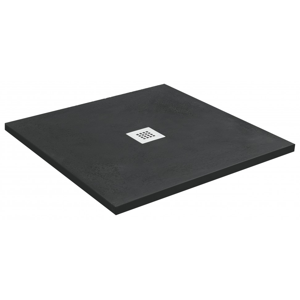 Base Duche Resina 80x80x3.5cm Preta
