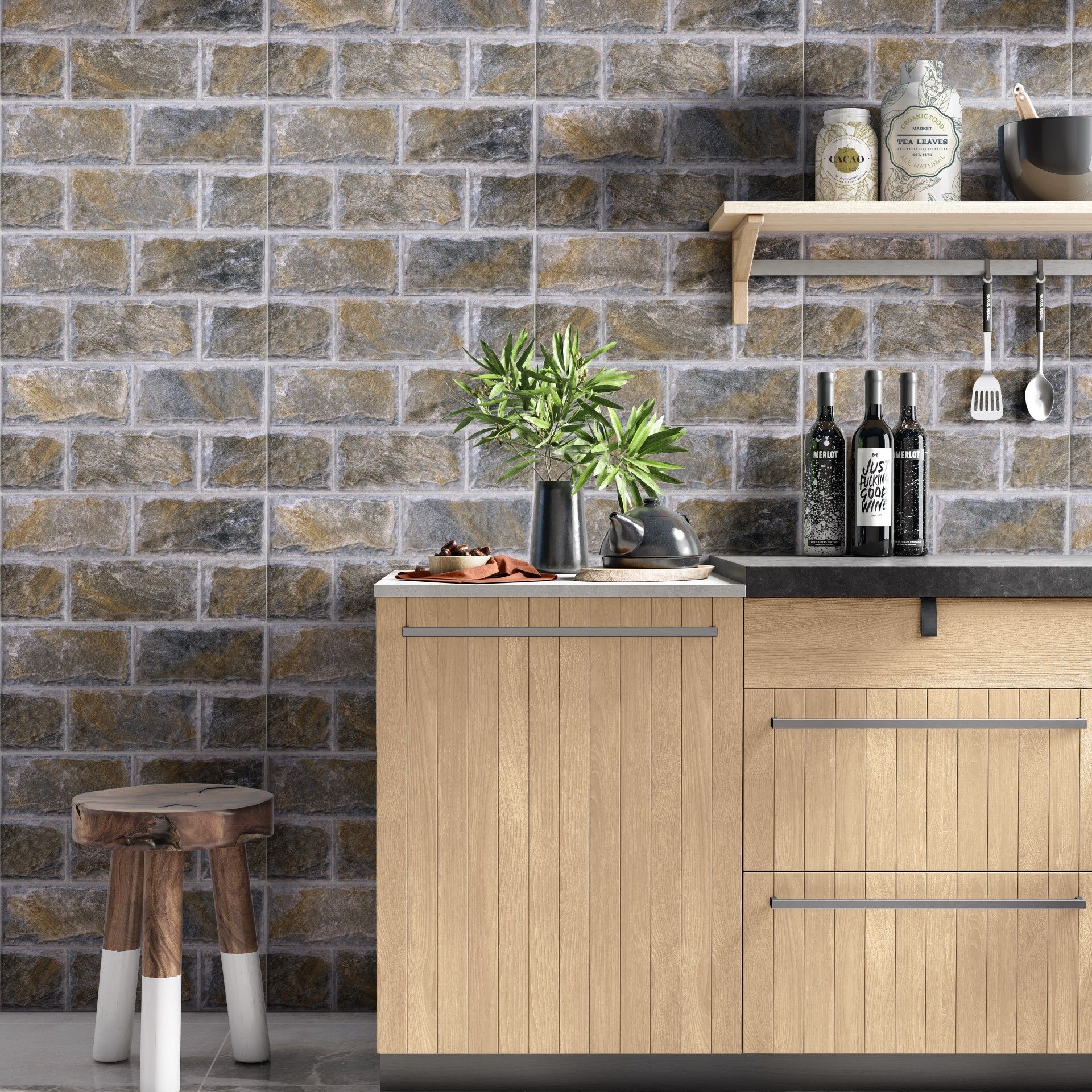 Revestimento Jaca Gris 25x50 Cx.1,5m2