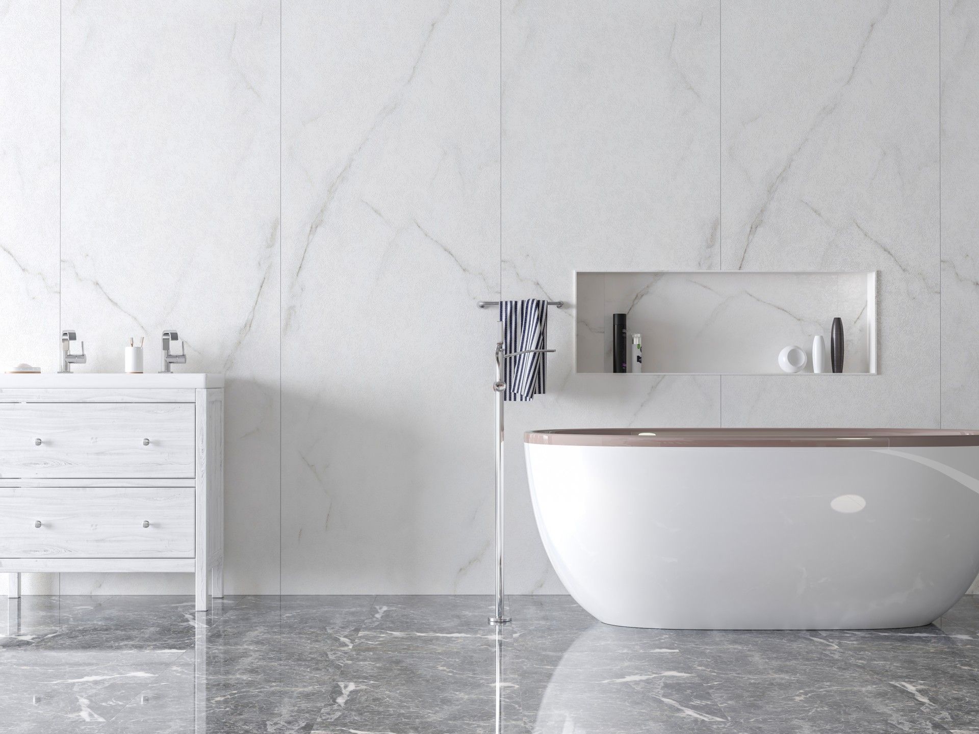 PAINEL SPC CALACATA 260X90CM 2,34M2