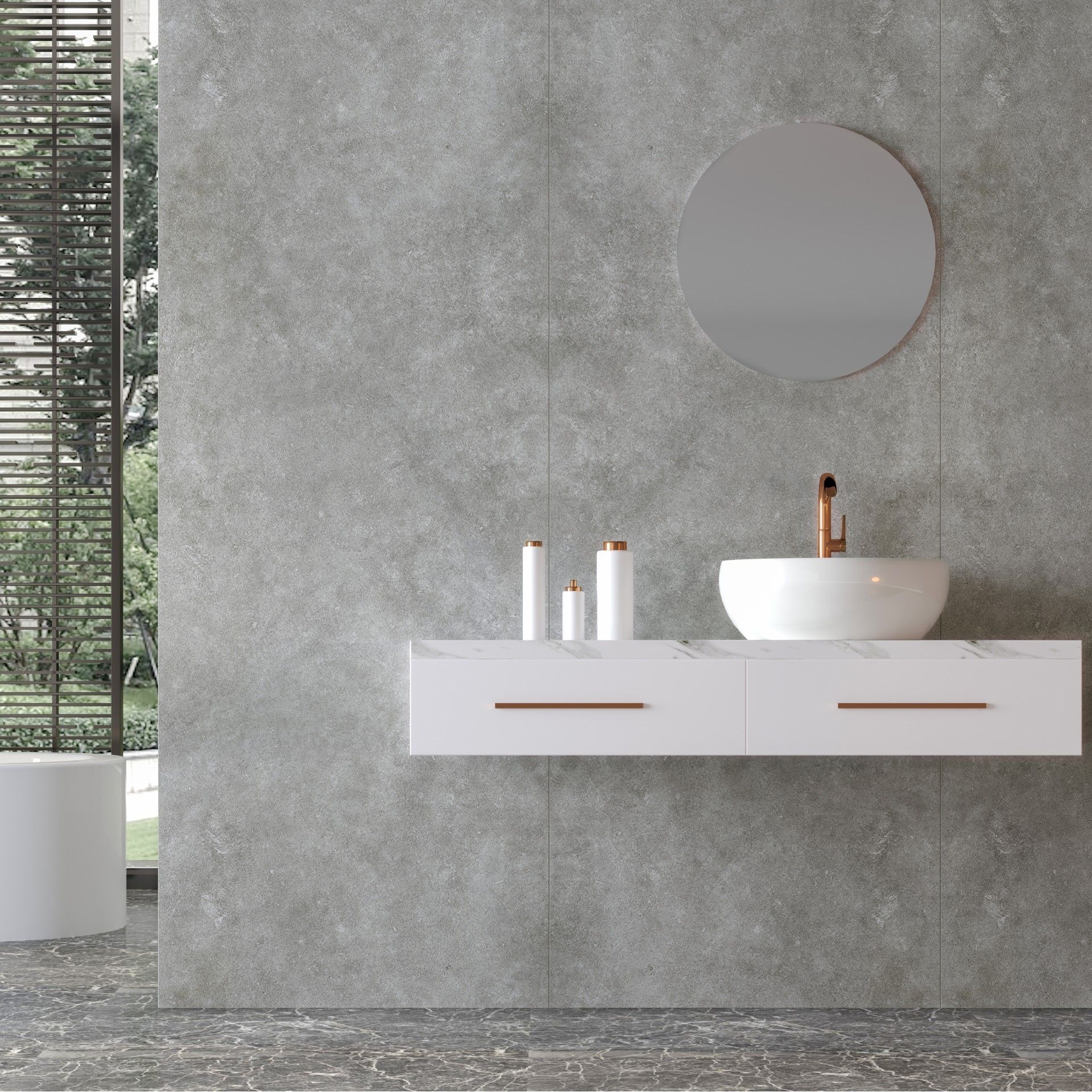 PAINEL SPC CEMENT 260X90CM 2,34M2