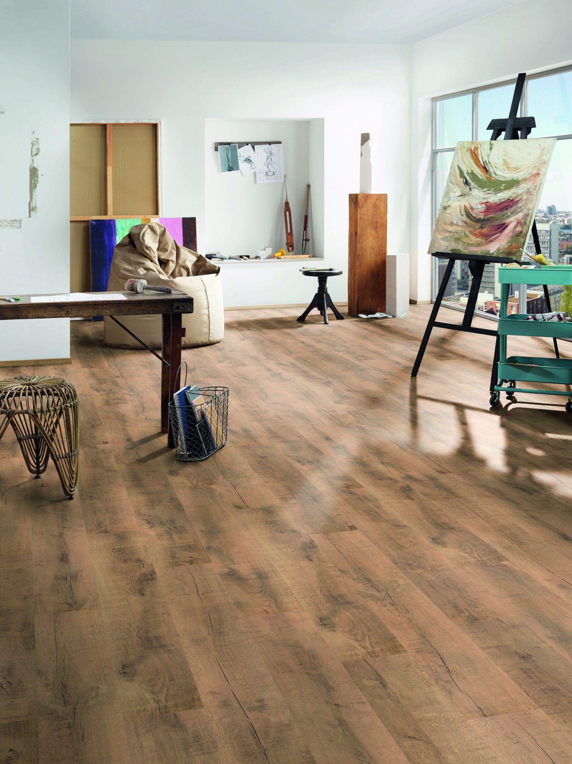 Pavimento Flutuante 7 mm AC4 Carvalho Volcano Cx.2,47m2