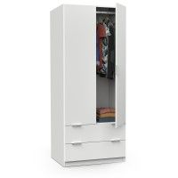 Roupeiro Dublin 180x74x50 Branco Roupeiro Dublin 180x74x50 Branco